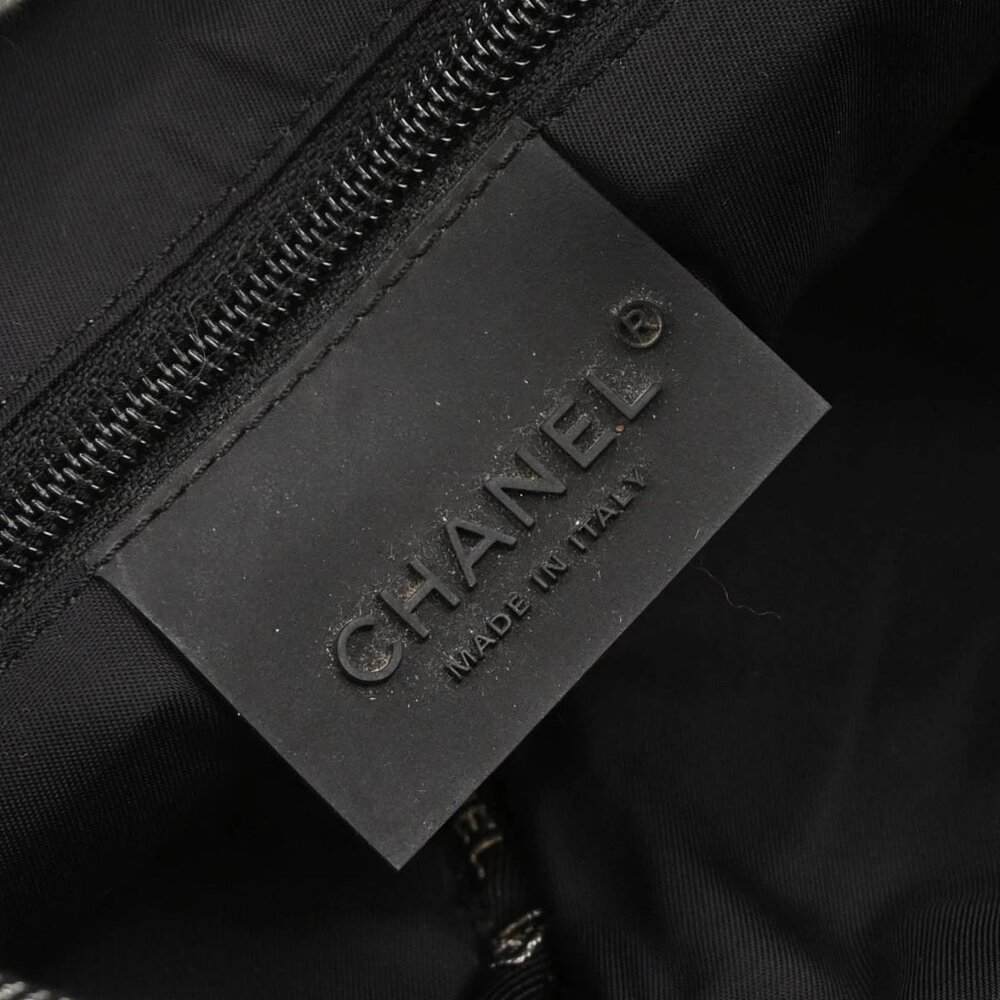 Chanel Black Silver Canvas Sport Line Backpack 126568 - Picture 9 of 10